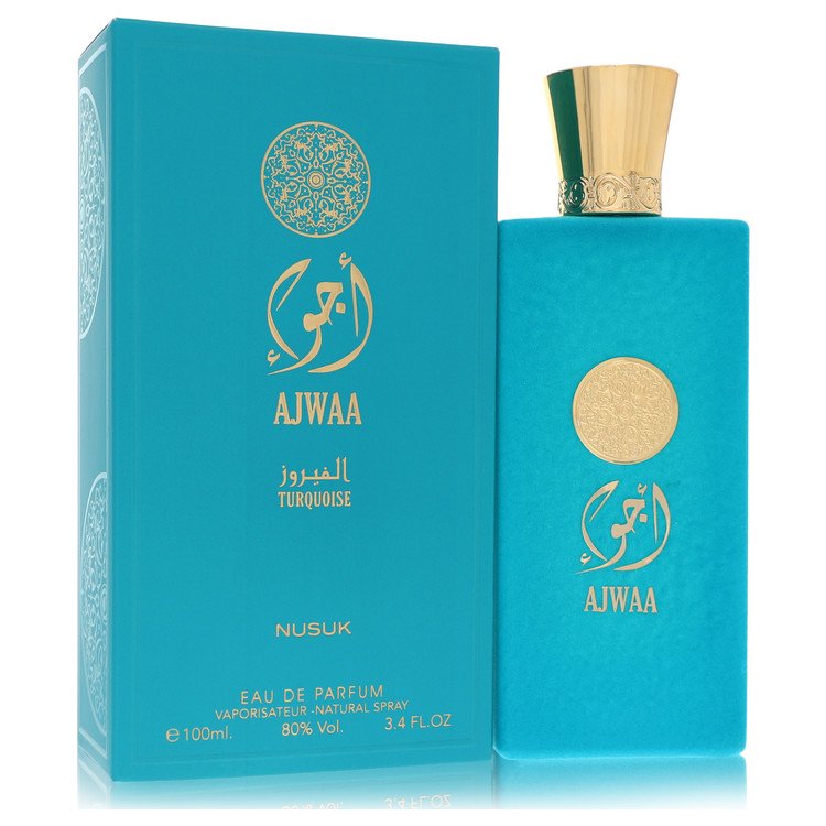 Nusuk Ajwaa Turquoise Eau De Parfum Spray 3.4 oz Eau De Parfum Spray (Unisex) For Women By Nusuk