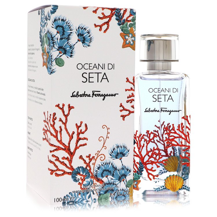 Oceani Di Seta Eau De Parfum Spray 3.4 oz Eau De Parfum Spray (Unisex) For Women By Salvatore Ferragamo