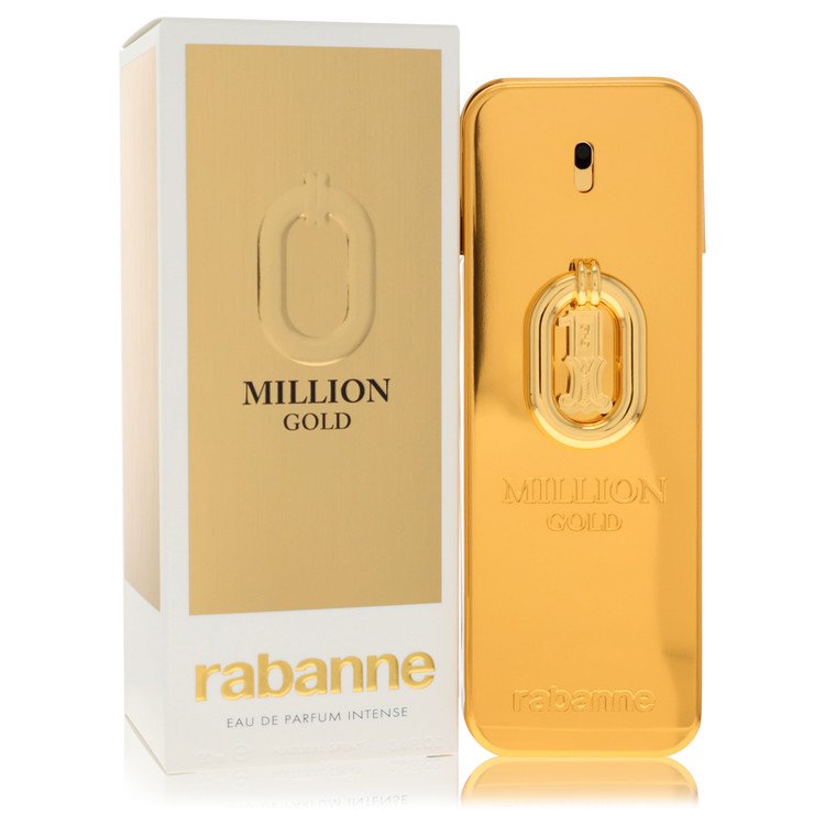 Paco Rabanne Million Gold 3.4 oz Eau De Parfum Intense Spray For Men By Paco Rabanne