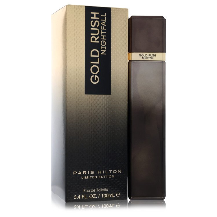 Paris Hilton Gold Rush Nightfall 3.4 oz Eau De Toilette Spray For Men By Paris Hilton