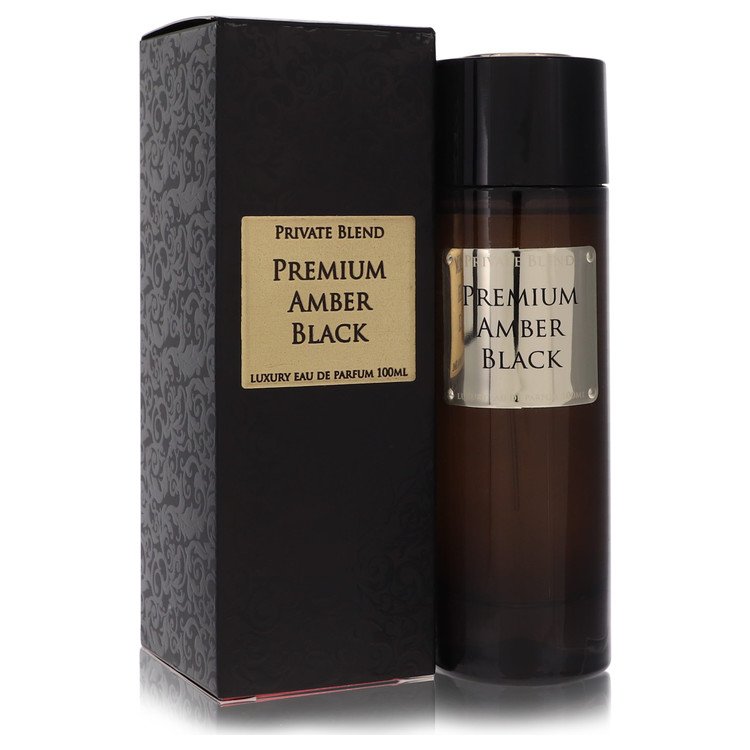 Private Blend Premium Amber Black 3.4 oz Eau De Parfum Spray For Men By Chkoudra Paris