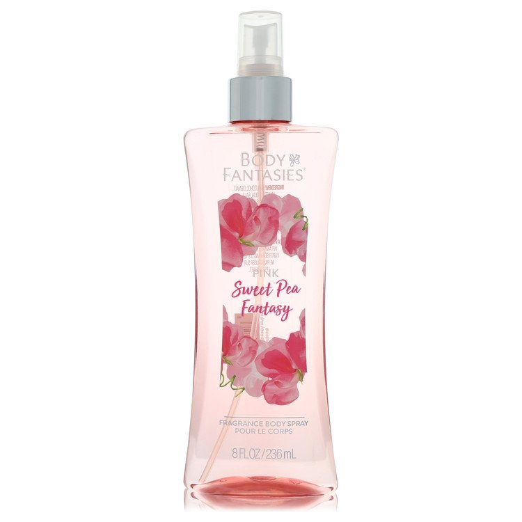 Body Fantasies Signature Pink Sweet Pea Fantasy 8 oz Body Spray For Women By Parfums De Coeur