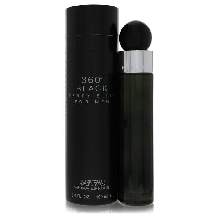 Perry Ellis 360 Black 3.4 oz Eau De Toilette Spray For Men By Perry Ellis