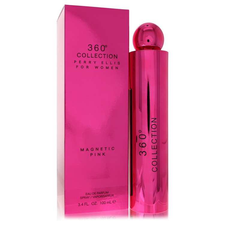 Perry Ellis 360 Collection Magnetic Pink 3.4 oz Eau De Parfum Spray For Women By Perry Ellis
