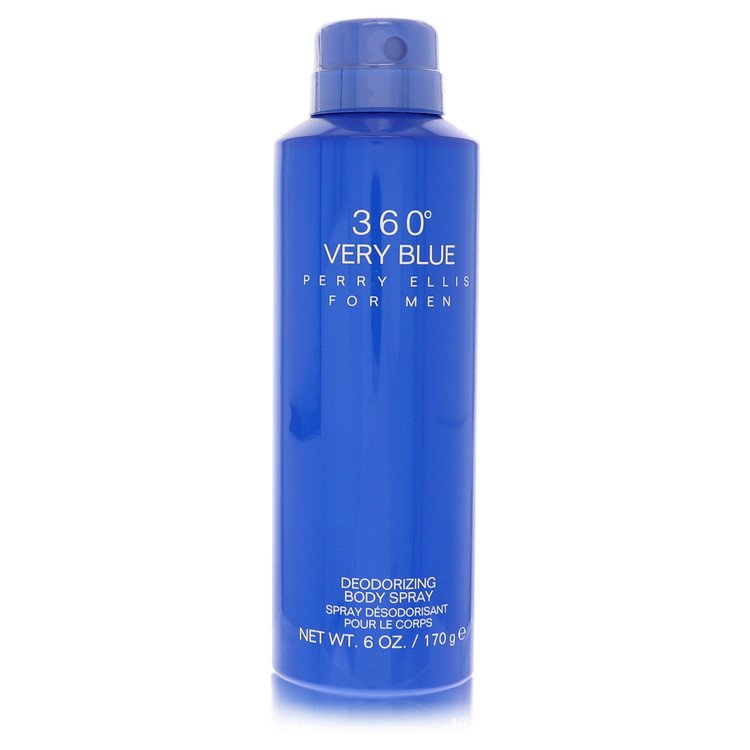 Perry Ellis 360 Very Blue 6 oz Body Spray For Men By Perry Ellis