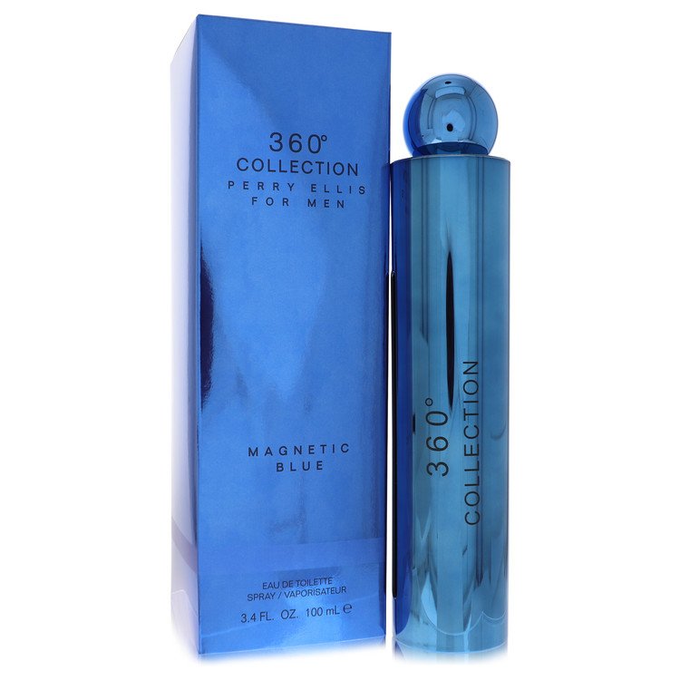 Perry Ellis 360 Collection Magnetic Blue 3.4 oz Eau De Toilette Spray For Men By Perry Ellis