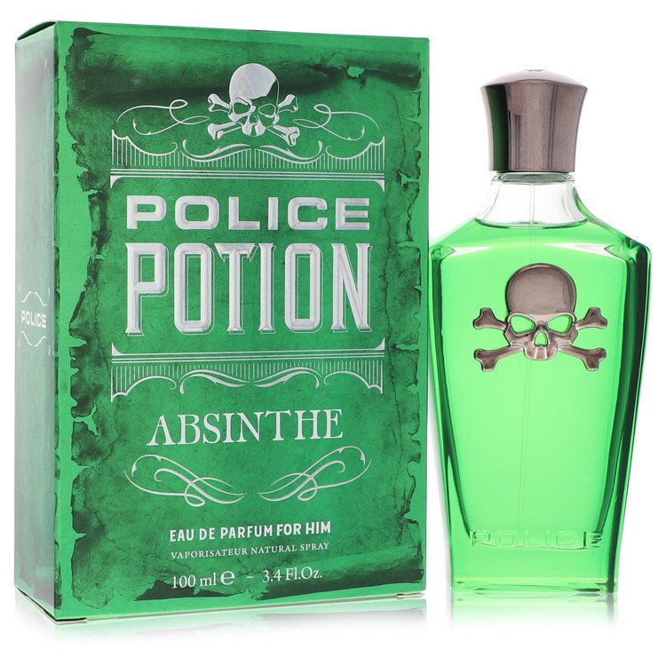 Police Potion Absinthe 3.4 oz Eau De Parfum Spray For Men By Police Colognes