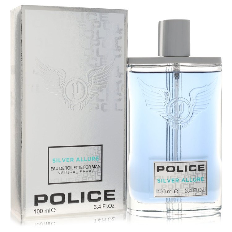 Police Contemporary Silver Allure 3.4 oz Eau De Toilette Spray For Men By Police Colognes