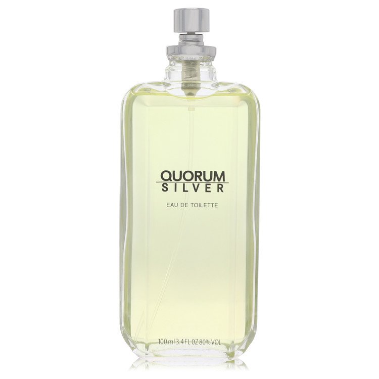 Quorum Silver Eau De Toilette Spray 3.4 oz Eau De Toilette Spray (Tester) For Men By Puig