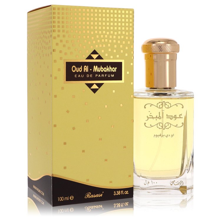 Rasasi Oud Al Mubakhar Eau De Parfum Spray 3.3 oz Eau De Parfum Spray (Unisex) For Women By Rasasi