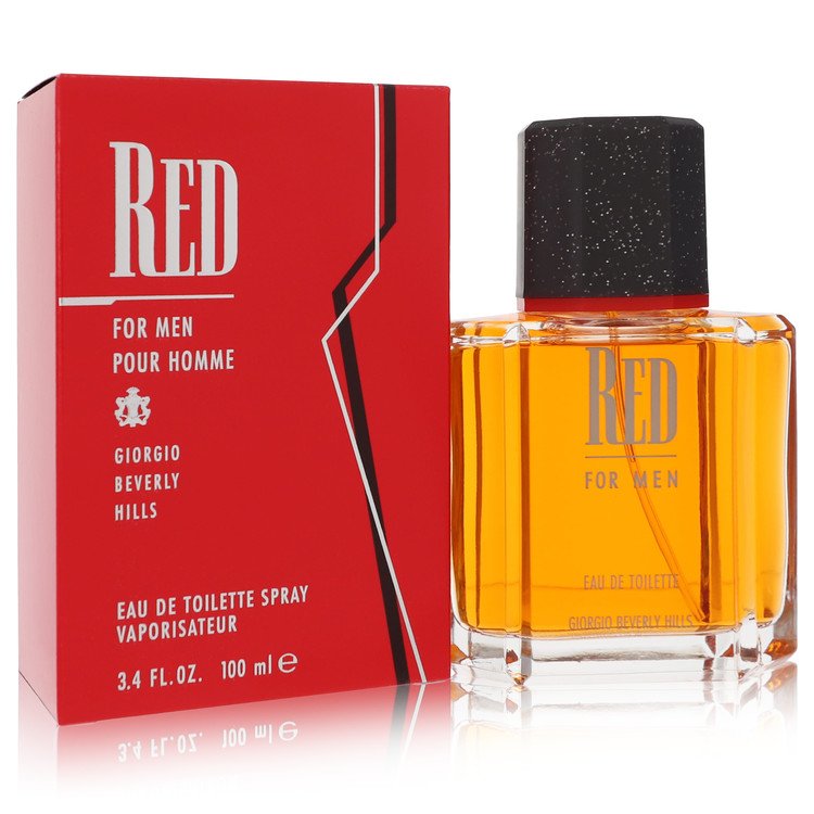 Red 3.4 oz Eau De Toilette Spray For Men By Giorgio Beverly Hills