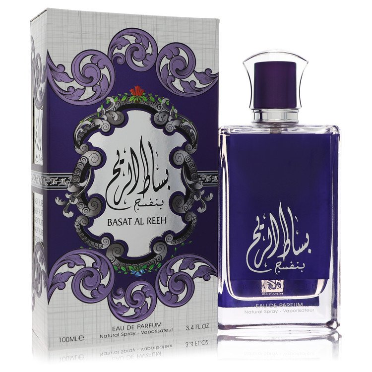 Rihanah Basat Al Reeh Purple Eau De Parfum Spray 3.4 oz Eau De Parfum Spray (Unisex) For Men By Rihanah