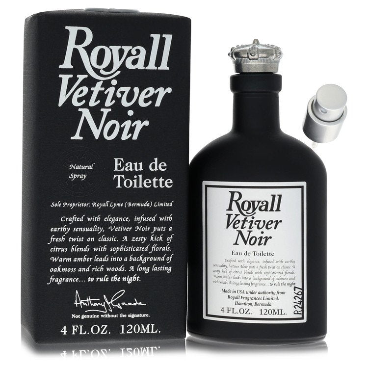 Royall Vetiver Noir 4 oz Eau de Toilette Spray For Men By Royall Fragrances