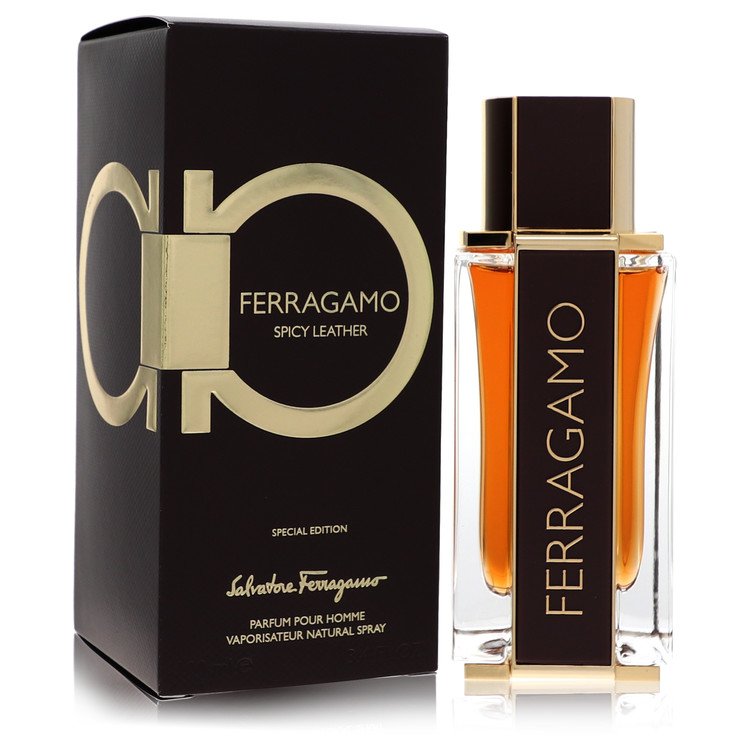Salvatore Ferragamo Spicy Leather 3.4 oz Eau De Parfum Spray For Men By Salvatore Ferragamo