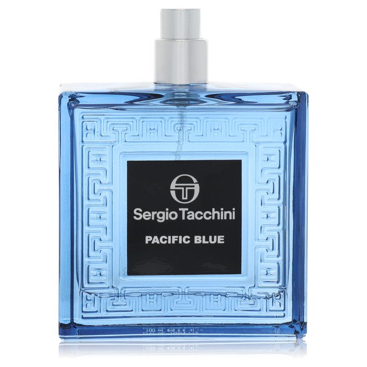 Sergio Tacchini Pacific Blue Eau De Toilette Spray 3.4 oz Eau De Toilette Spray (Tester) For Men By Sergio Tacchini