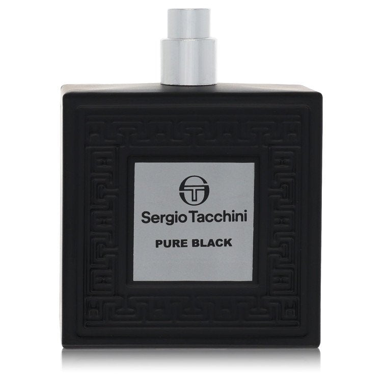 Sergio Tacchini Pure Black Eau De Toilette Spray 3.4 oz Eau De Toilette Spray (Tester) For Men By Sergio Tacchini