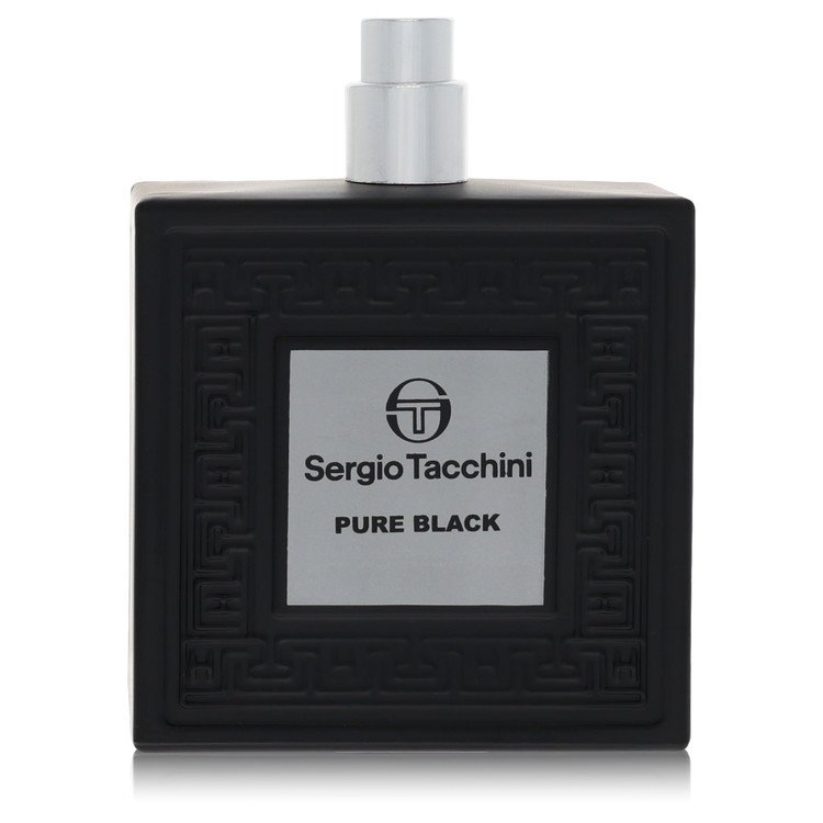 Sergio Tacchini Pure Black Eau De Toilette Spray 3.4 oz Eau De Toilette Spray (Tester) For Men By Sergio Tacchini