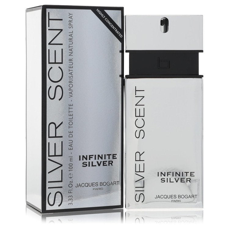 Silver Scent Infinite Silver 3.3 oz Eau De Toilette Spray For Men By Jacques Bogart