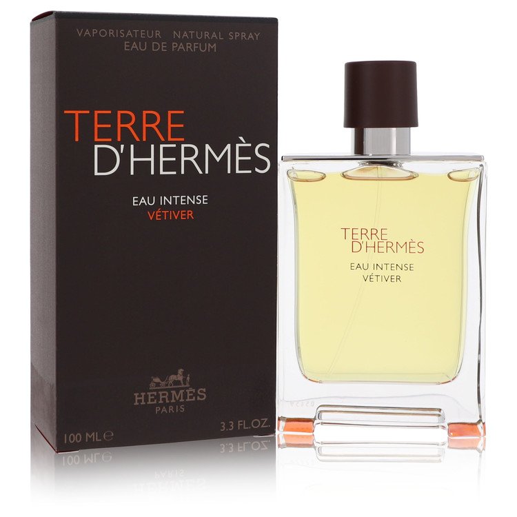 Terre D'hermes Eau Intense Vetiver 3.3 oz Eau De Parfum Spray For Men By Hermes