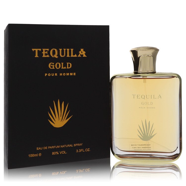 Tequila Pour Homme Gold 3.3 oz Eau De Parfum Spray For Men By Tequila Perfumes