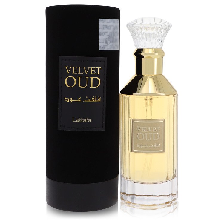 Lattafa Velvet Oud Eau De Parfum Spray 3.4 oz Eau De Parfum Spray (Unisex) For Women By Lattafa