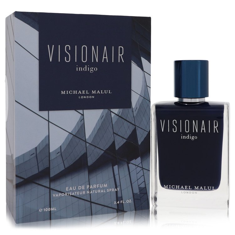 Visionair Indigo 3.4 oz Eau De Parfum Spray For Men By Michael Malul