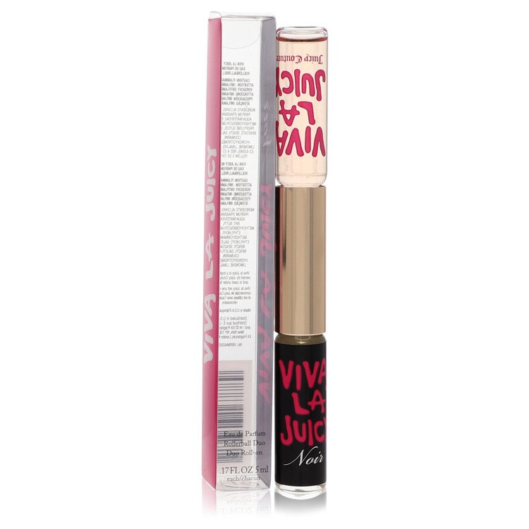 Viva La Juicy Noir 0.17 oz Duo Mini EDP Roll On Viva La Juicy Noir+Viva La Juicy For Women By Juicy Couture
