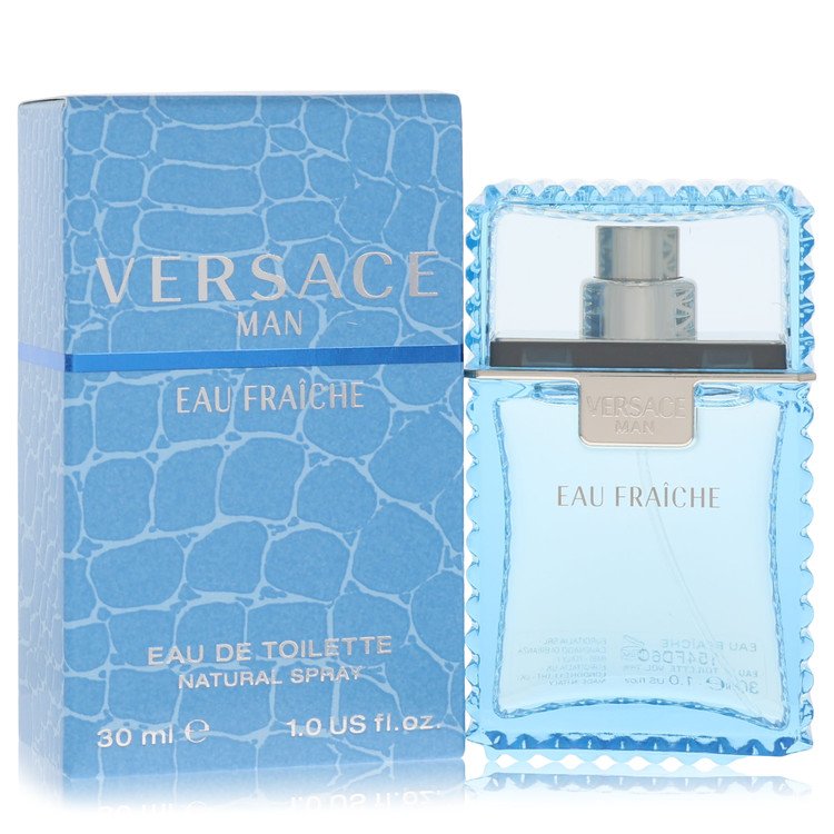 Versace Man Eau Fraiche Eau De Toilette Spray 1 oz Eau Fraiche Eau De Toilette Spray (Blue) For Men By Versace