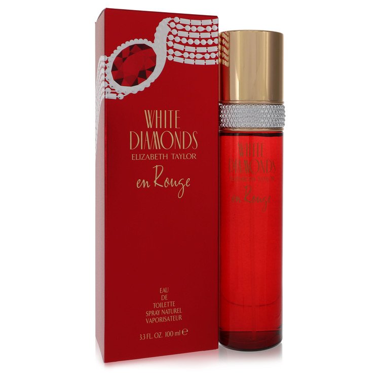 White Diamonds En Rouge 3.3 oz Eau De Toilette Spray For Women By Elizabeth Taylor