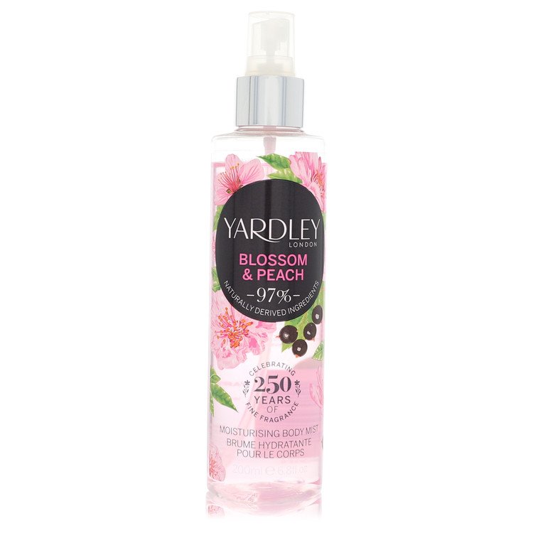 Yardley Blossom & Peach 6.8 oz Moisturizing Body Mist For Women By Yardley London