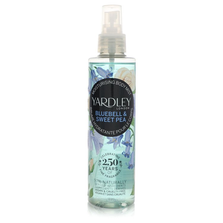 Yardley Bluebell & Sweet Pea 6.8 oz Moisturizing Body Mist For Women By Yardley London