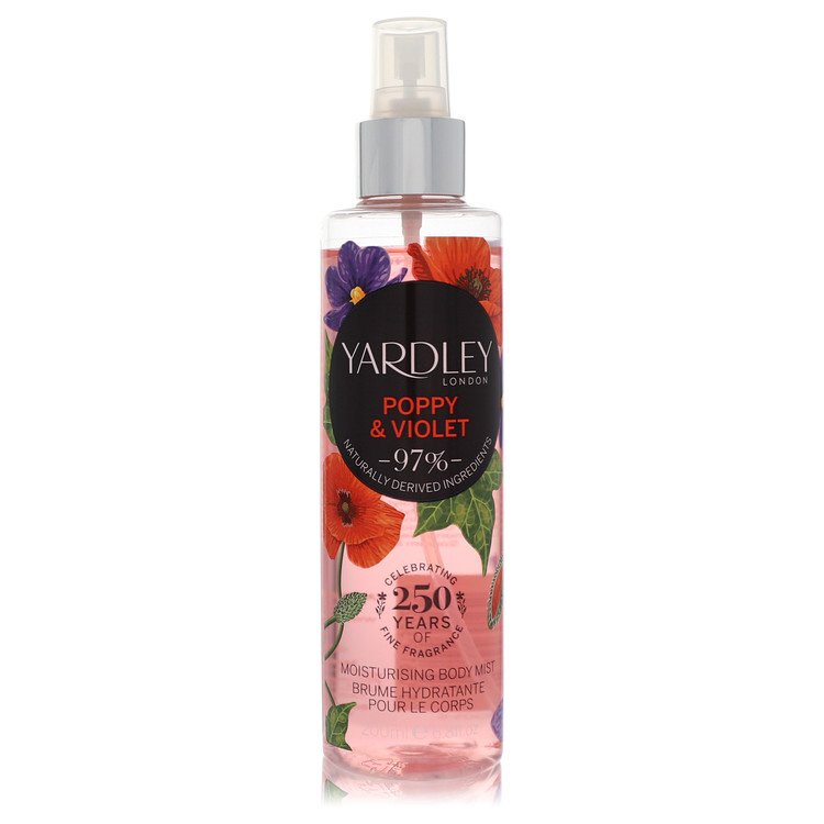 Yardley Poppy & Violet 6.8 oz Body Mist For Women By Yardley London