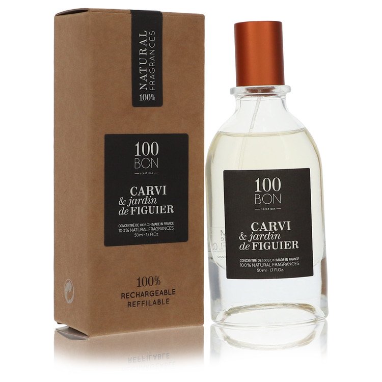 100 Bon Carvi & Jardin De Figuier Concentree De Parfum Spray 1.7 oz Concentree De Parfum Spray (Unisex Refillable) For Men By 100 Bon