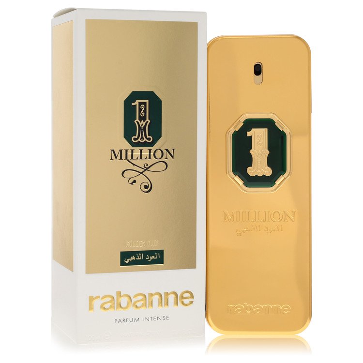 1 Million Golden Oud 3.4 oz Parfum Intense Spray For Men By Paco Rabanne