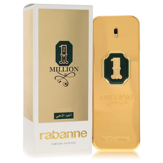 1 Million Golden Oud 3.4 oz Parfum Intense Spray For Men By Paco Rabanne
