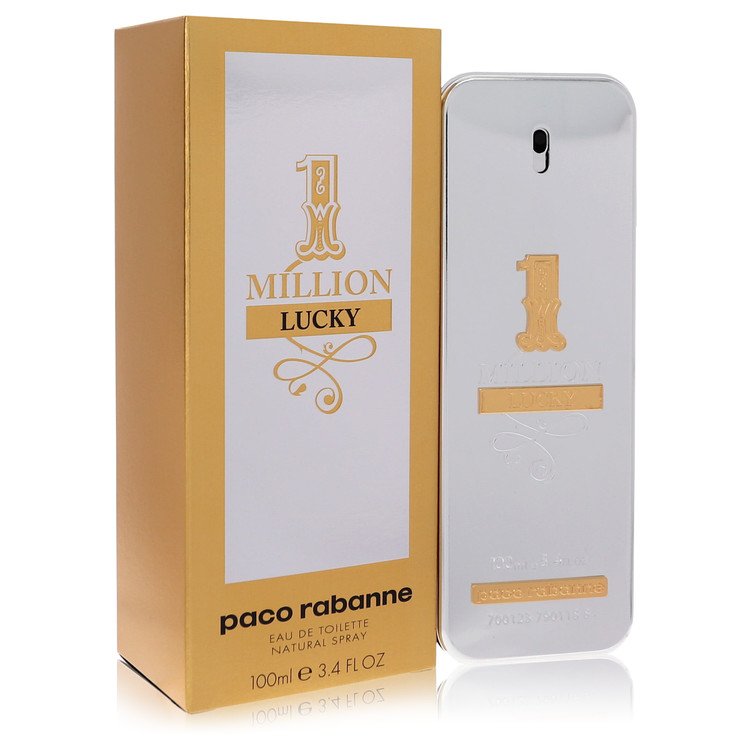 1 Million Lucky 3.4 oz Eau De Toilette Spray For Men By Paco Rabanne