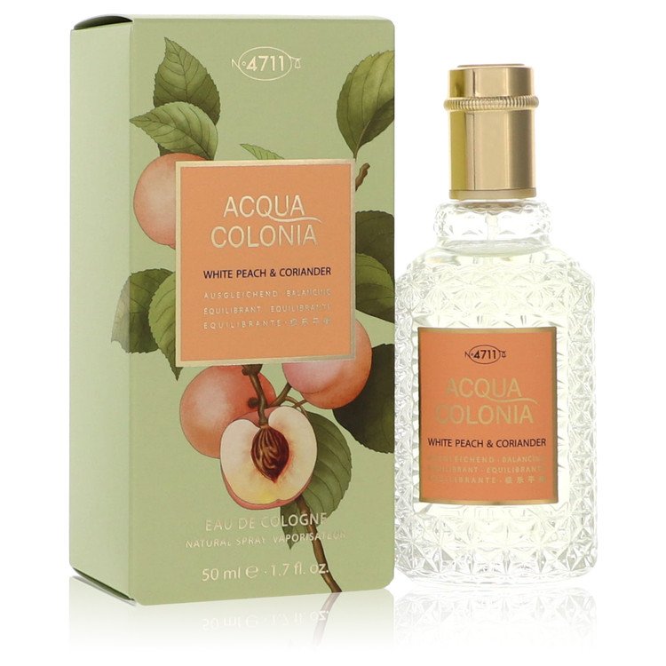 4711 Acqua Colonia White Peach & Coriander Eau De Cologne Spray 1.7 oz Eau De Cologne Spray (Unisex) For Women By 4711