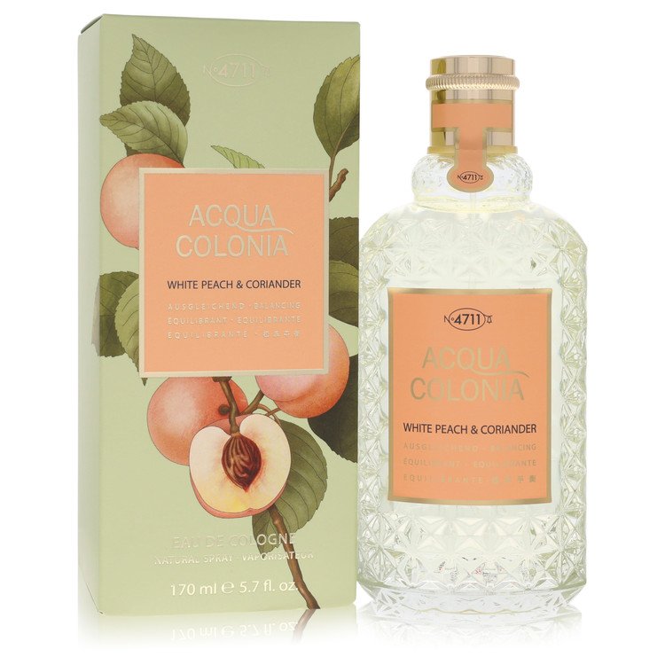 4711 Acqua Colonia White Peach & Coriander 5.7 oz Eau De Cologne Spray (Unisex) For Women By 4711
