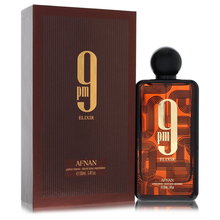 Afnan 9pm Elixir Intense Parfum Intense Spray 3.4 oz Parfum Intense Spray (Unisex) For Men By Afnan