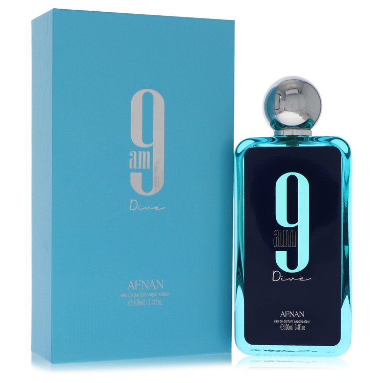 Afnan 9am Dive Eau De Parfum Spray 3.4 oz Eau De Parfum Spray (Unisex) For Men By Afnan