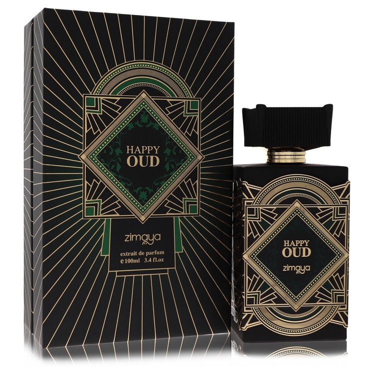 Afnan Zimaya Happy Oud Extrait De Parfum Spray 3.4 oz Extrait De Parfum Spray (Unisex) For Men By Afnan