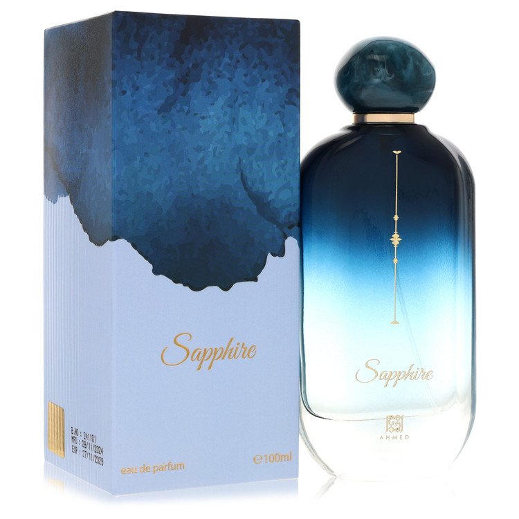 Ahmed Al Maghribi Sapphire Eau De Parfum Spray By Ahmed Al Maghribi 3.38 oz Eau De Parfum Spray For Men By Ahmed Al Maghribi