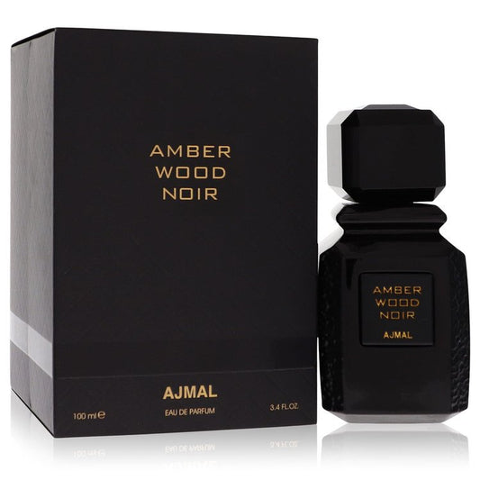 Ajmal Amber Wood Noir Eau De Parfum Spray 3.4 oz Eau De Parfum Spray (Unisex) For Women By Ajmal