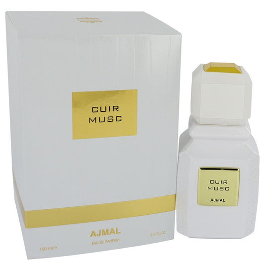 Ajmal Cuir Musc Eau De Parfum Spray 3.4 oz Eau De Parfum Spray (Unisex) For Women By Ajmal