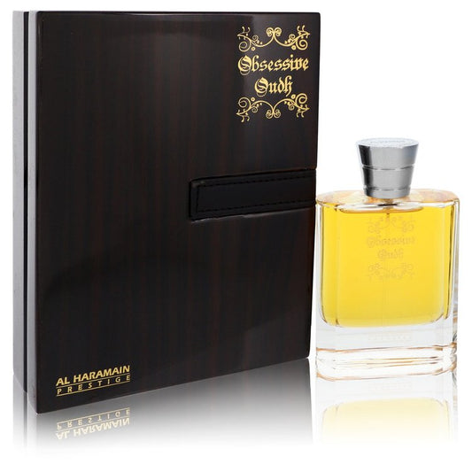 Al Haramain Obsessive Oudh Eau De Parfum Spray 3.4 oz Eau De Parfum Spray (Unisex) For Men By Al Haramain