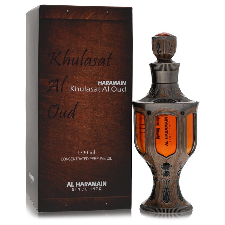 Al Haramain Khulasat Al Oud 1.01 oz Concentrated Perfume Oil For Men By Al Haramain