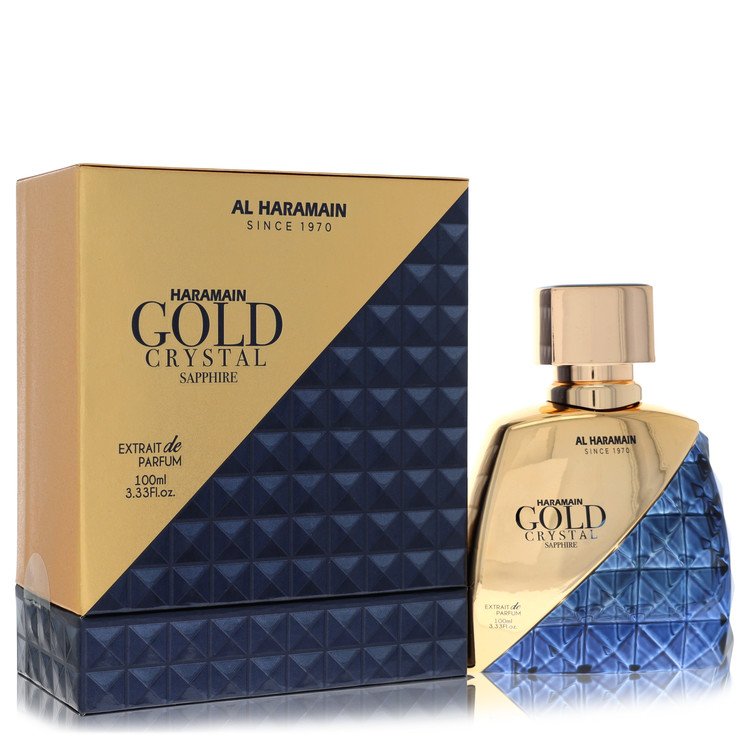 Al Haramain Gold Crystal Sapphire 3.33 oz Extrait De Parfum Spray For Men By Al Haramain