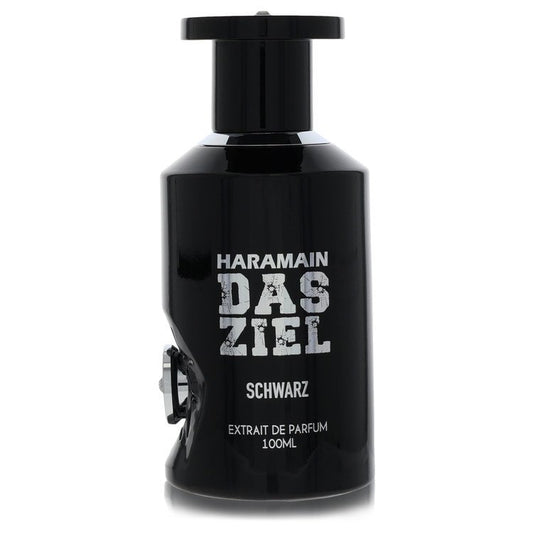 Al Haramain Das Ziel Schwarz Extrait De Parfum Spray 3.33 oz Extrait De Parfum Spray (Tester) For Men By Al Haramain