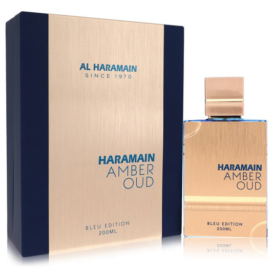 Al Haramain Amber Oud Bleu 6.7 oz Eau De Parfum Spray with Refillable Atomizer For Men By Al Haramain