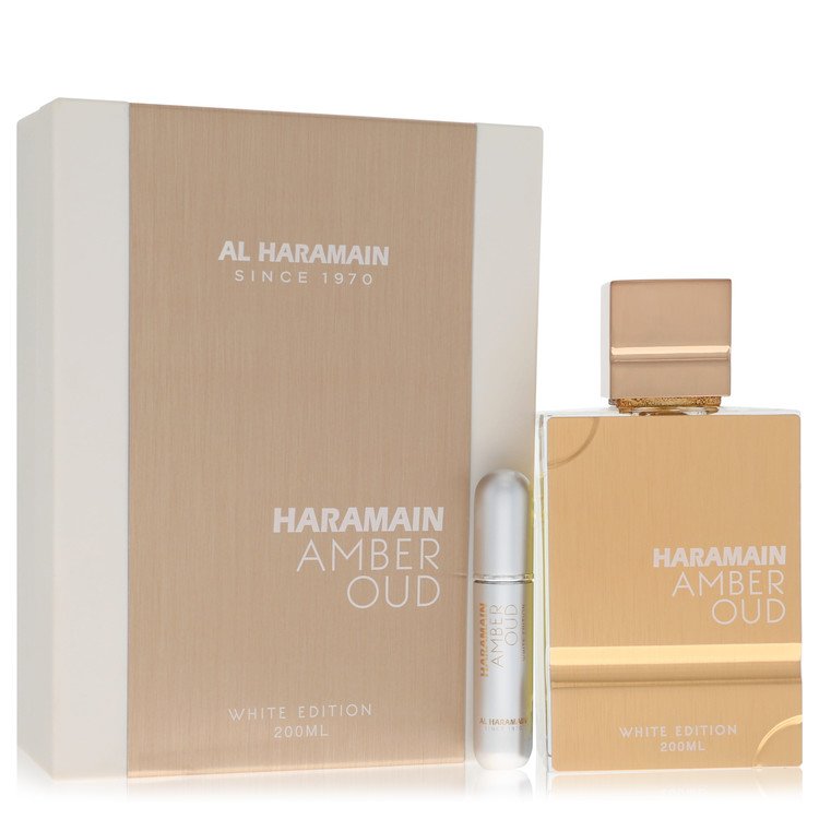 Al Haramain Amber Oud White Edition Eau De Parfum Spray 6.7 oz Eau De Parfum Spray (Unisex) For Men By Al Haramain